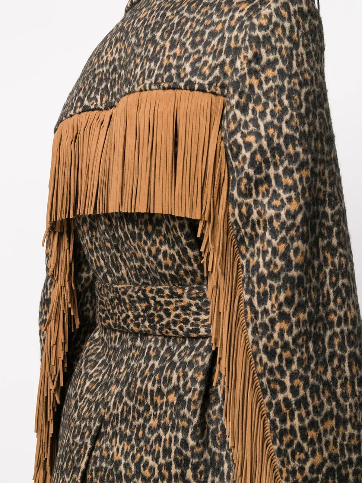 Saint Laurent ヒョウ柄タッセルジャケット - 画像5