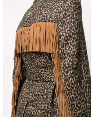 Saint Laurent ヒョウ柄タッセルジャケット - サムネイル5