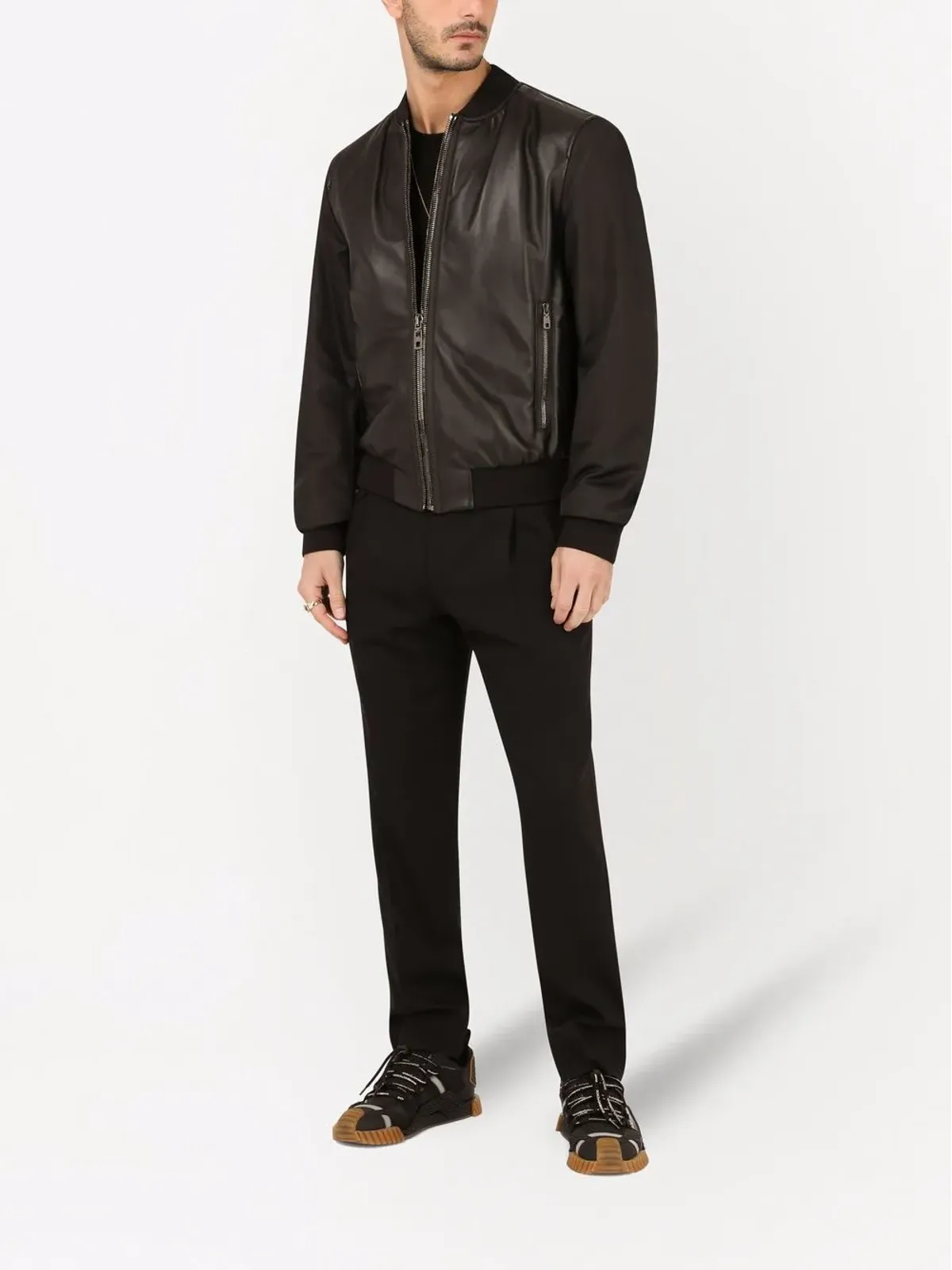 Dolce & Gabbana 黒のカシミヤ クルーネックセーター - 画像2