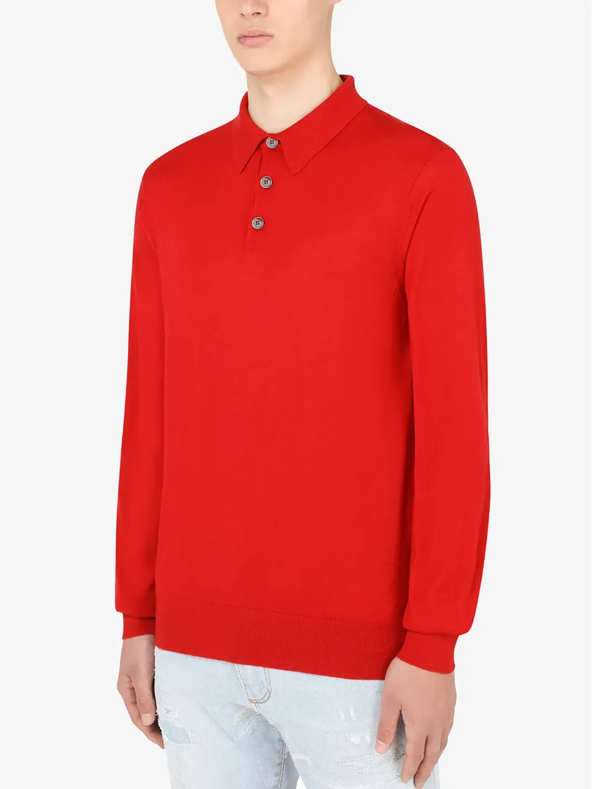 Dolce & Gabbana カシミヤポロシャツ - レッド - 画像3