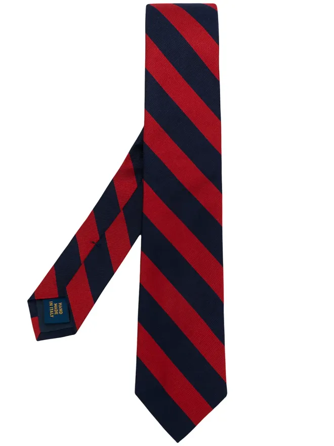 Polo Ralph Lauren Polo Ralph Lauren ストライプ シルク 細幅ネクタイ - ブルーの商品画像