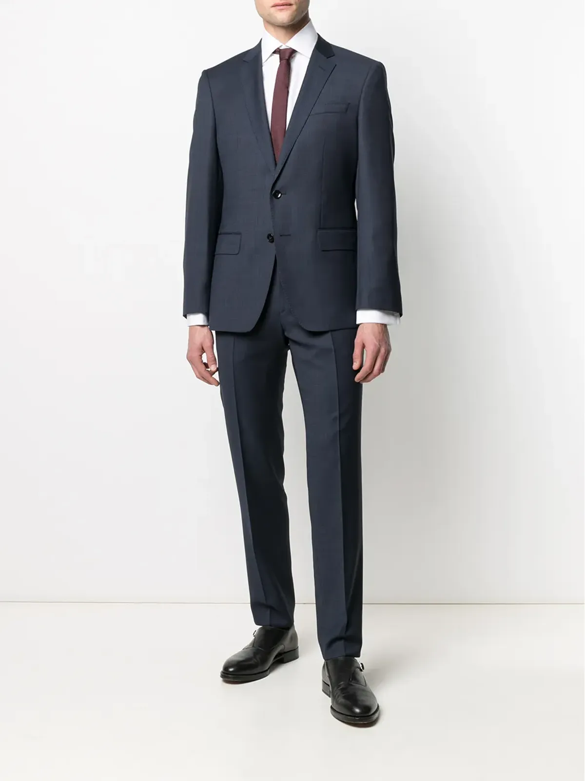 Ralph Lauren Purple Label アスター コットンポプリン ドレスシャツ ホワイト - 画像2