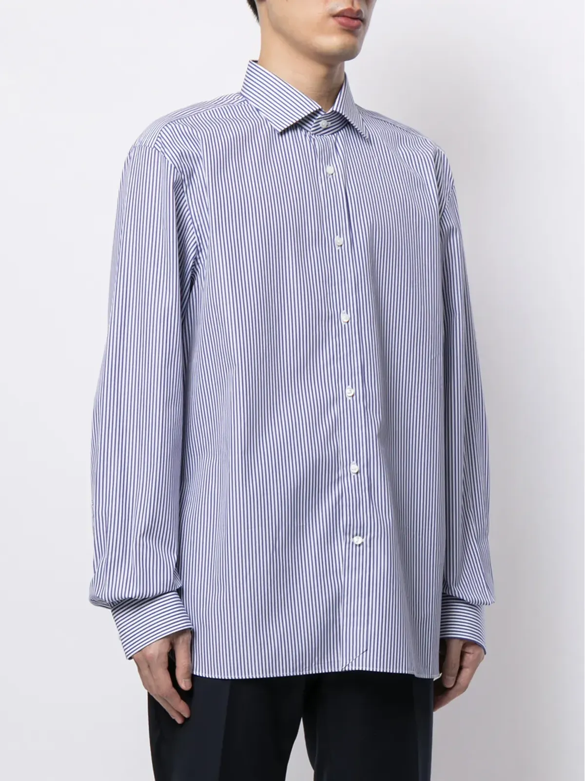 Ralph Lauren Purple Label ストライプ長袖シャツ - 画像3