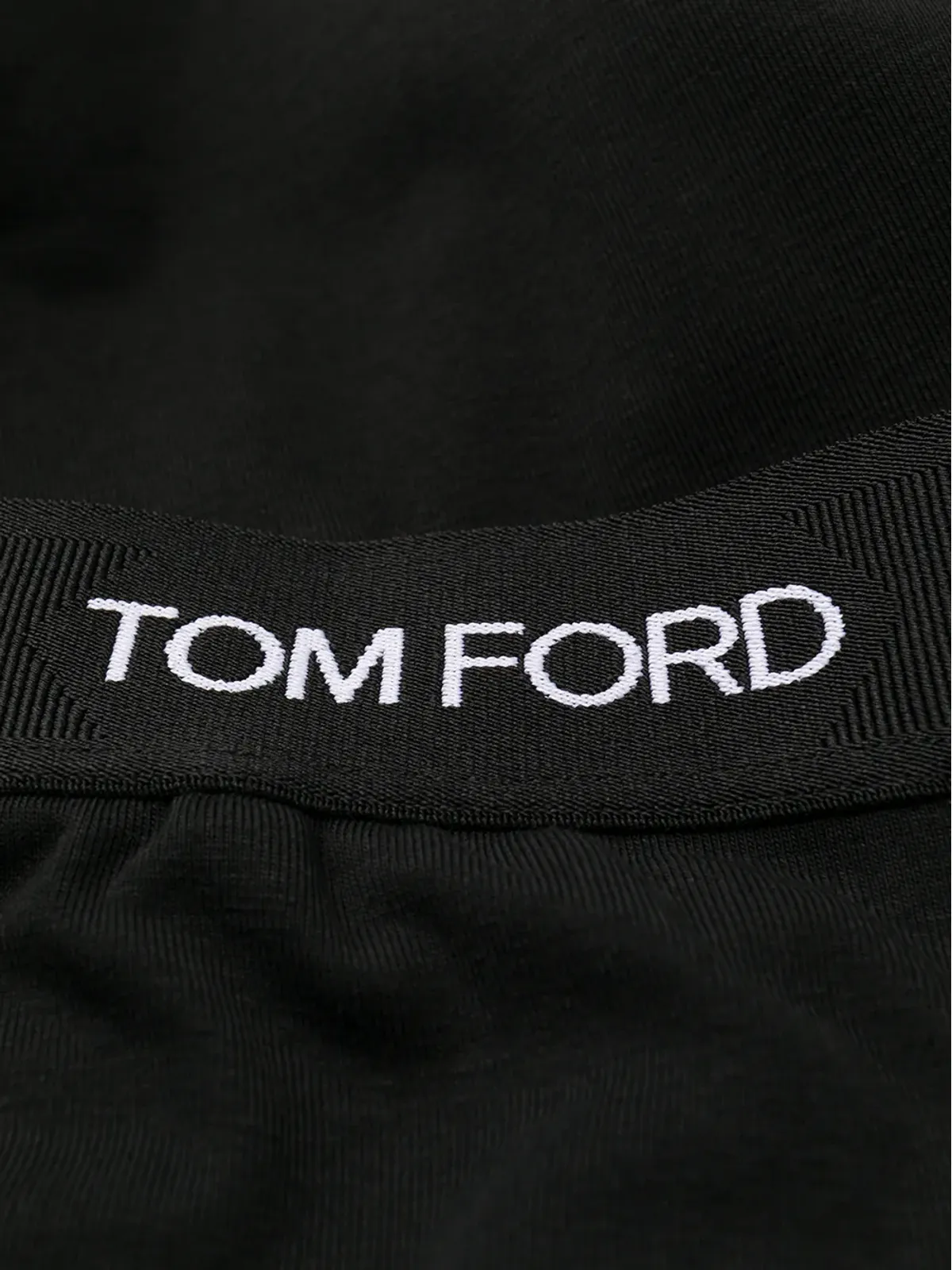 TOM FORD ロゴ入りウエストバンド ロングジョン - ブラック - 画像3