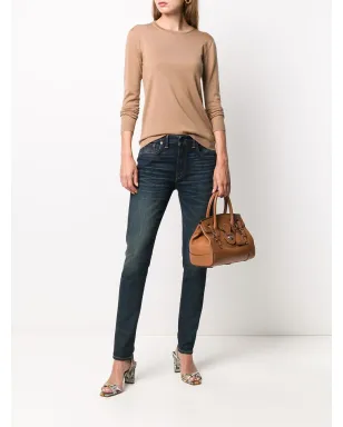 Ralph Lauren Collection CASHMERE JERSEY-LS CN-LONG SLEEVE-SWEATER - Brown - サムネイル2