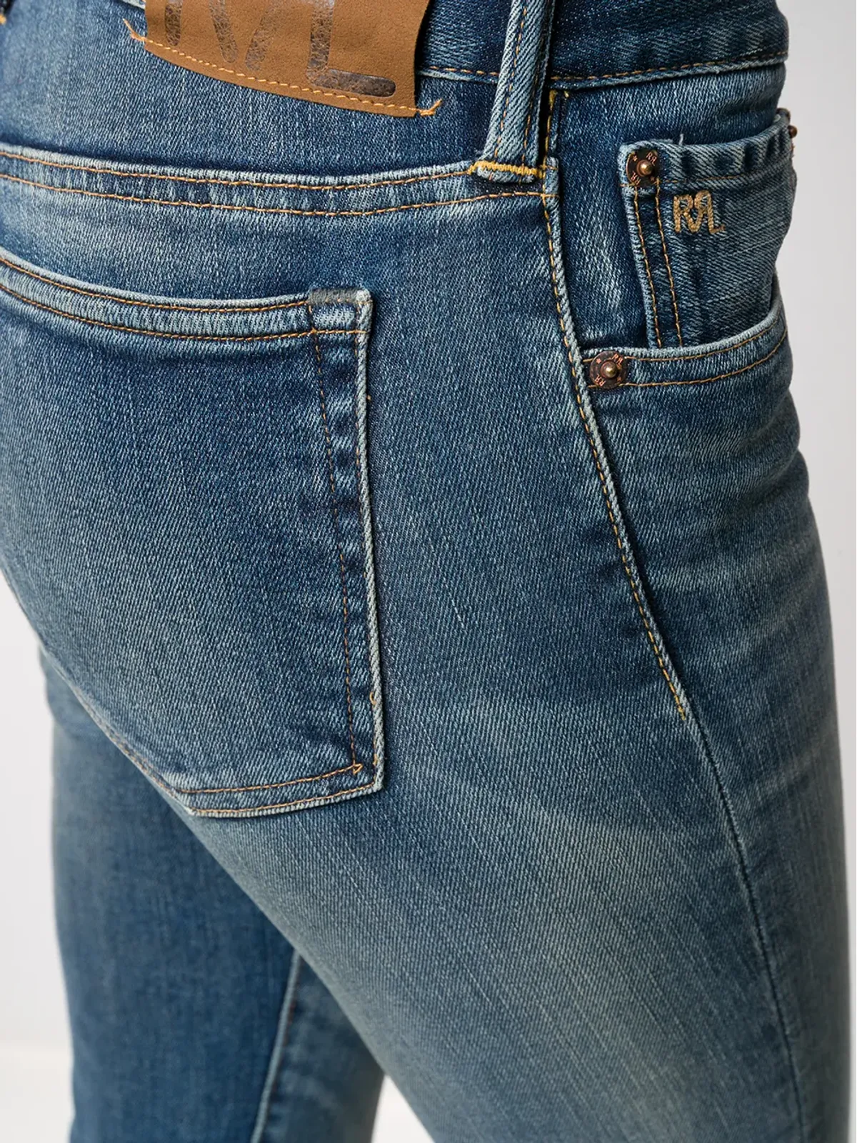 Ralph Lauren RRL ストーンウォッシュ ミッドライズ スキニージーンズ - 画像5