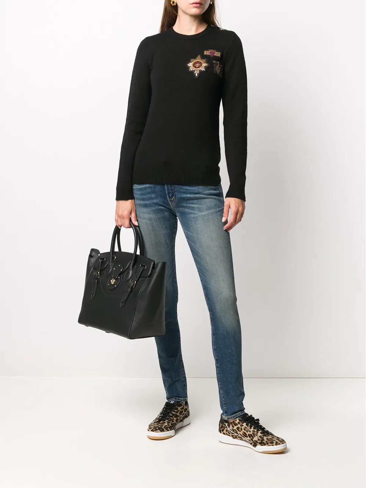 Ralph Lauren RRL ストーンウォッシュ ミッドライズ スキニージーンズ - 画像2