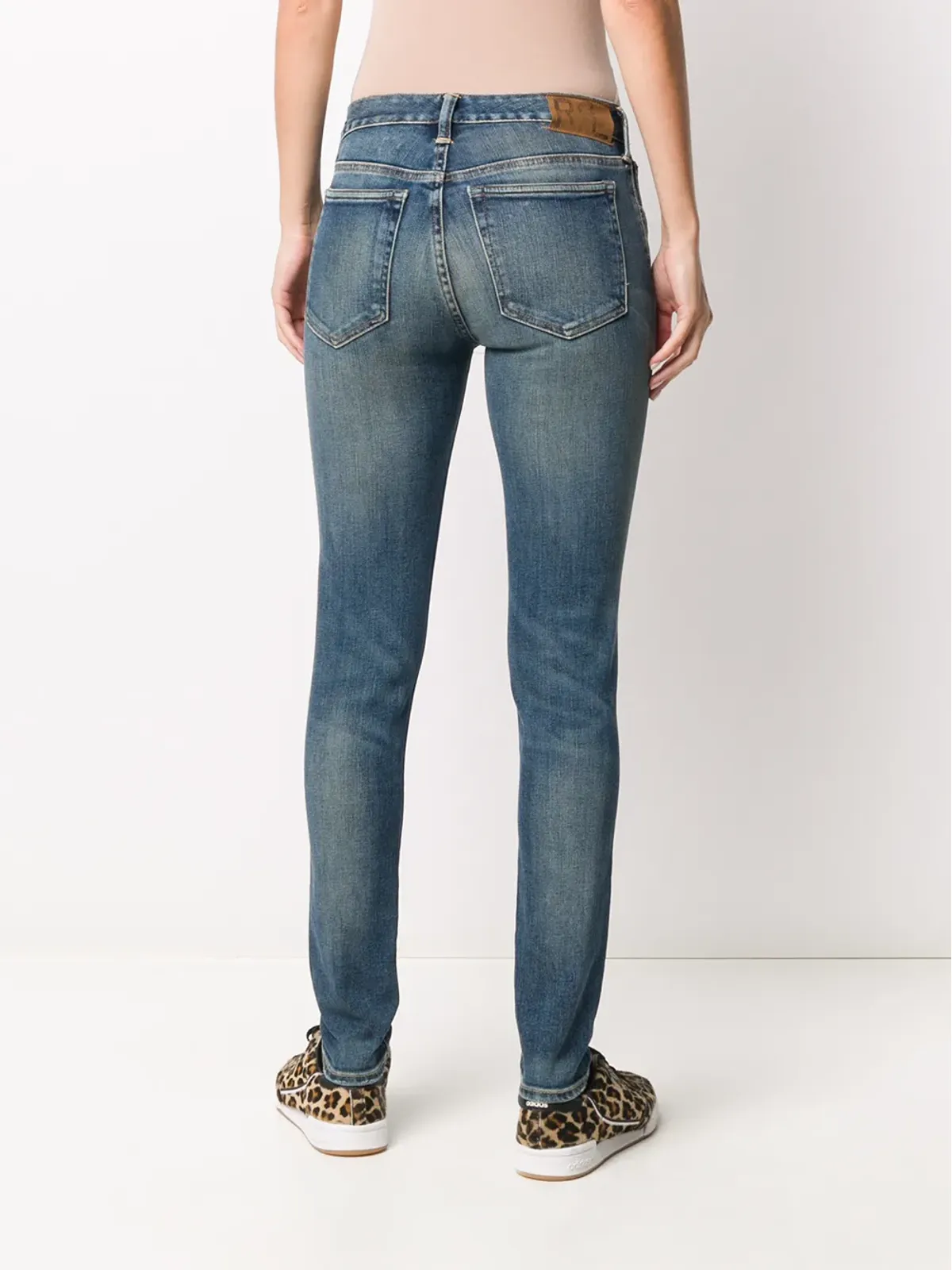 Ralph Lauren RRL ストーンウォッシュ ミッドライズ スキニージーンズ - 画像4