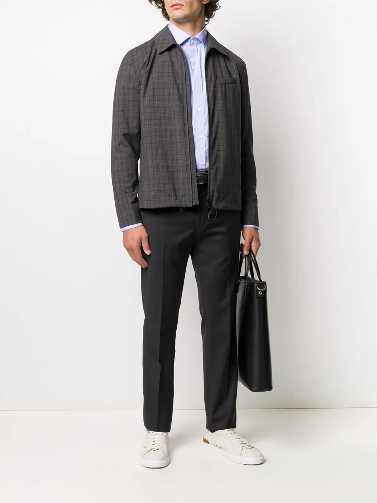Ralph Lauren Purple Label ストレートレッグパンツ - グレー - 画像2