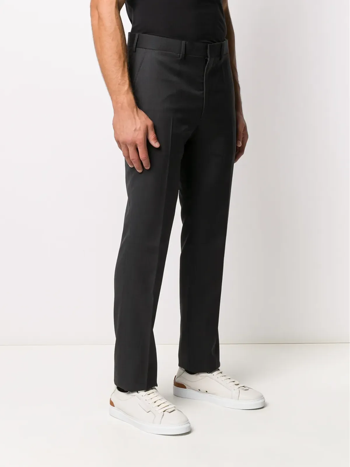 Ralph Lauren Purple Label ストレートレッグパンツ - グレー - 画像3