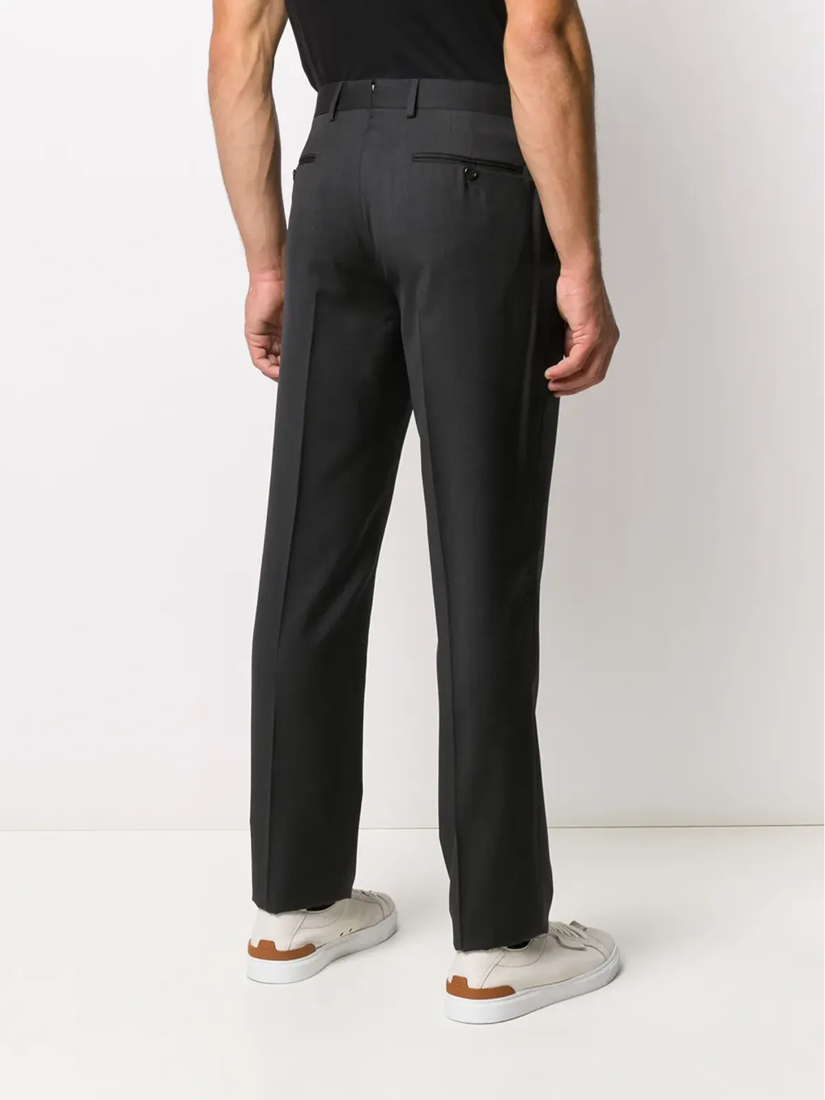 Ralph Lauren Purple Label ストレートレッグパンツ - グレー - 画像4