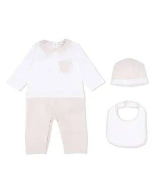 Fendi Kids FFモチーフ ロンパースセット - ホワイト - サムネイル1