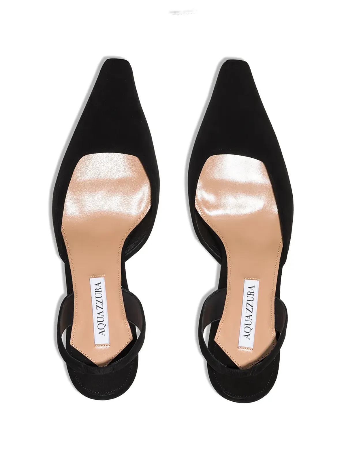 Aquazzura Maia 75mm スリングバックパンプス（ブラック） - 画像4