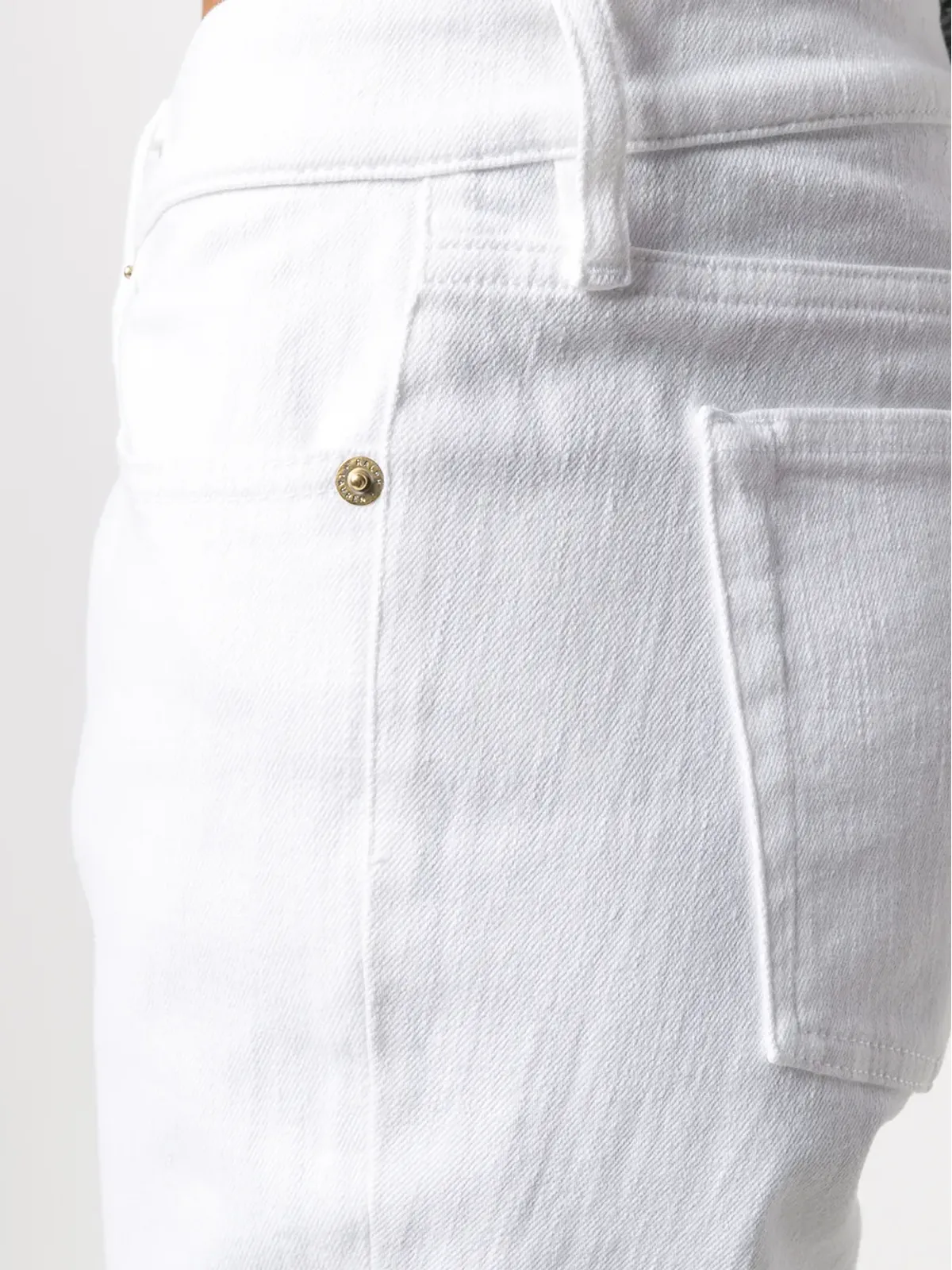 Ralph Lauren Collection スリムフィット・ハイライズジーンズ - White - 画像5