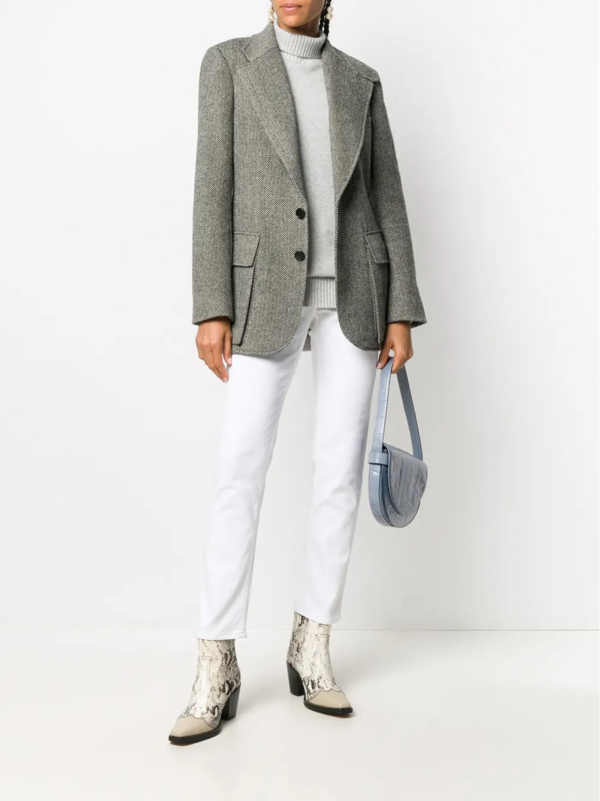 Ralph Lauren Collection スリムフィット・ハイライズジーンズ - White - 画像2