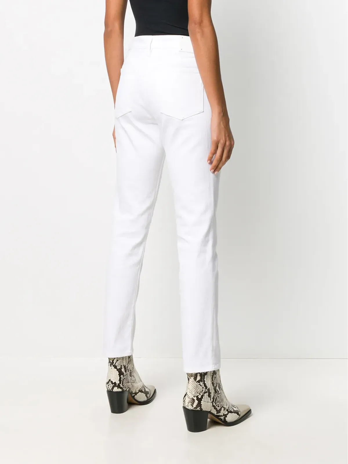 Ralph Lauren Collection スリムフィット・ハイライズジーンズ - White - 画像4