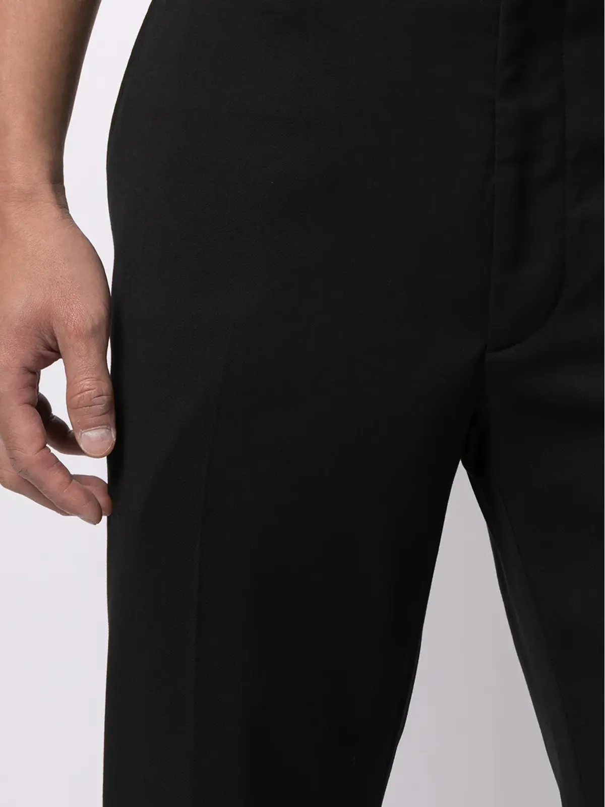 Ralph Lauren Purple Label ストレートレッグ テーラードパンツ（ブラック） - 画像5
