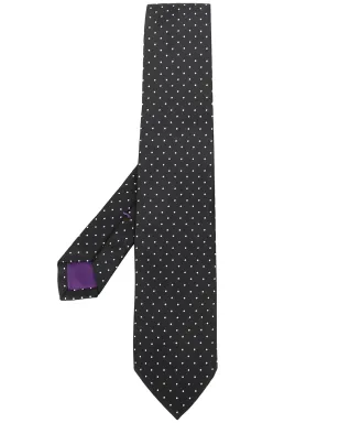 Ralph Lauren Purple Label ポルカドット柄シルクタイ - サムネイル1