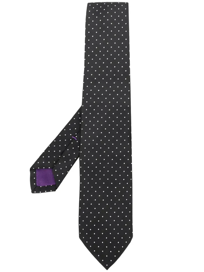 Ralph Lauren Purple Label Ralph Lauren Purple Label ポルカドット柄シルクタイの商品画像