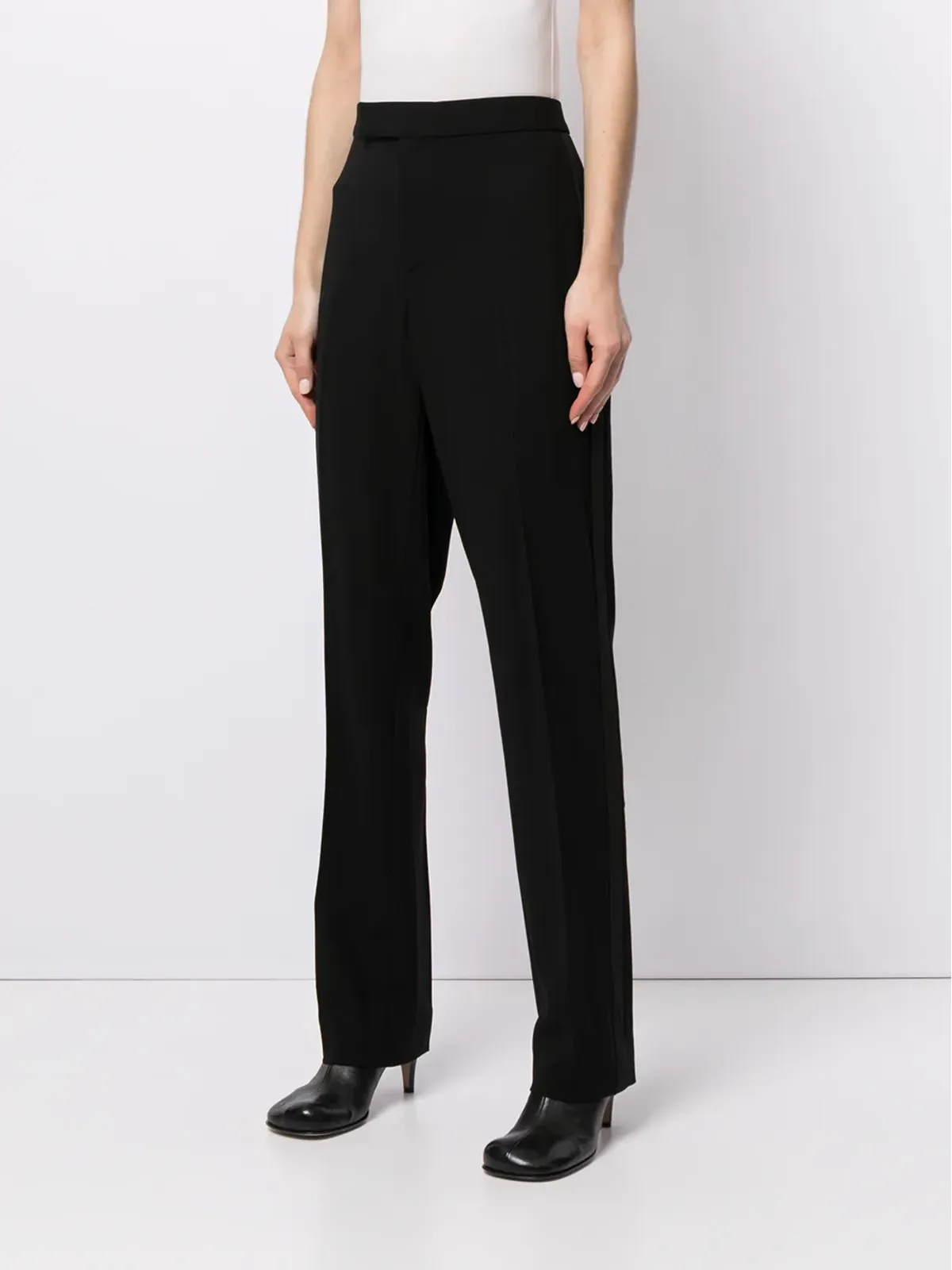 Ralph Lauren Collection ハイライズ テーラードパンツ - ブラック - 画像3