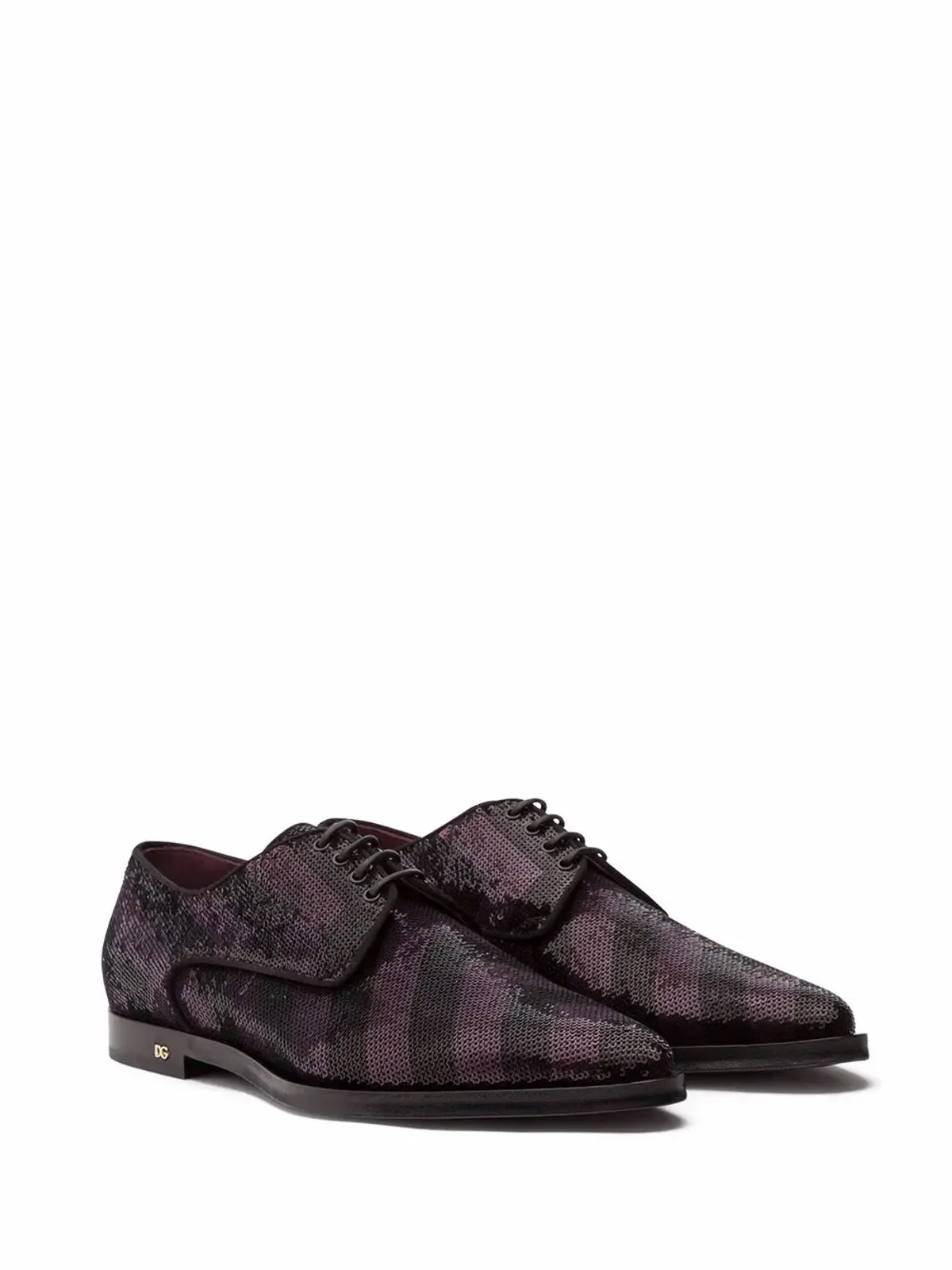 Dolce & Gabbana スパンコール装飾 ダービーシューズ - ブラック - 画像2