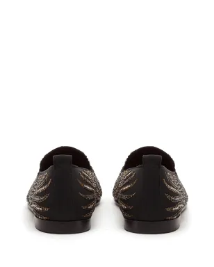 Dolce & Gabbana クリスタル装飾ベルベットスリッパ - サムネイル3