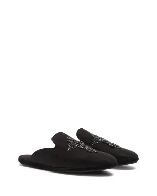 Dolce & Gabbana ヤングポープ クロス刺繍スリッパ - ブラック - サムネイル2