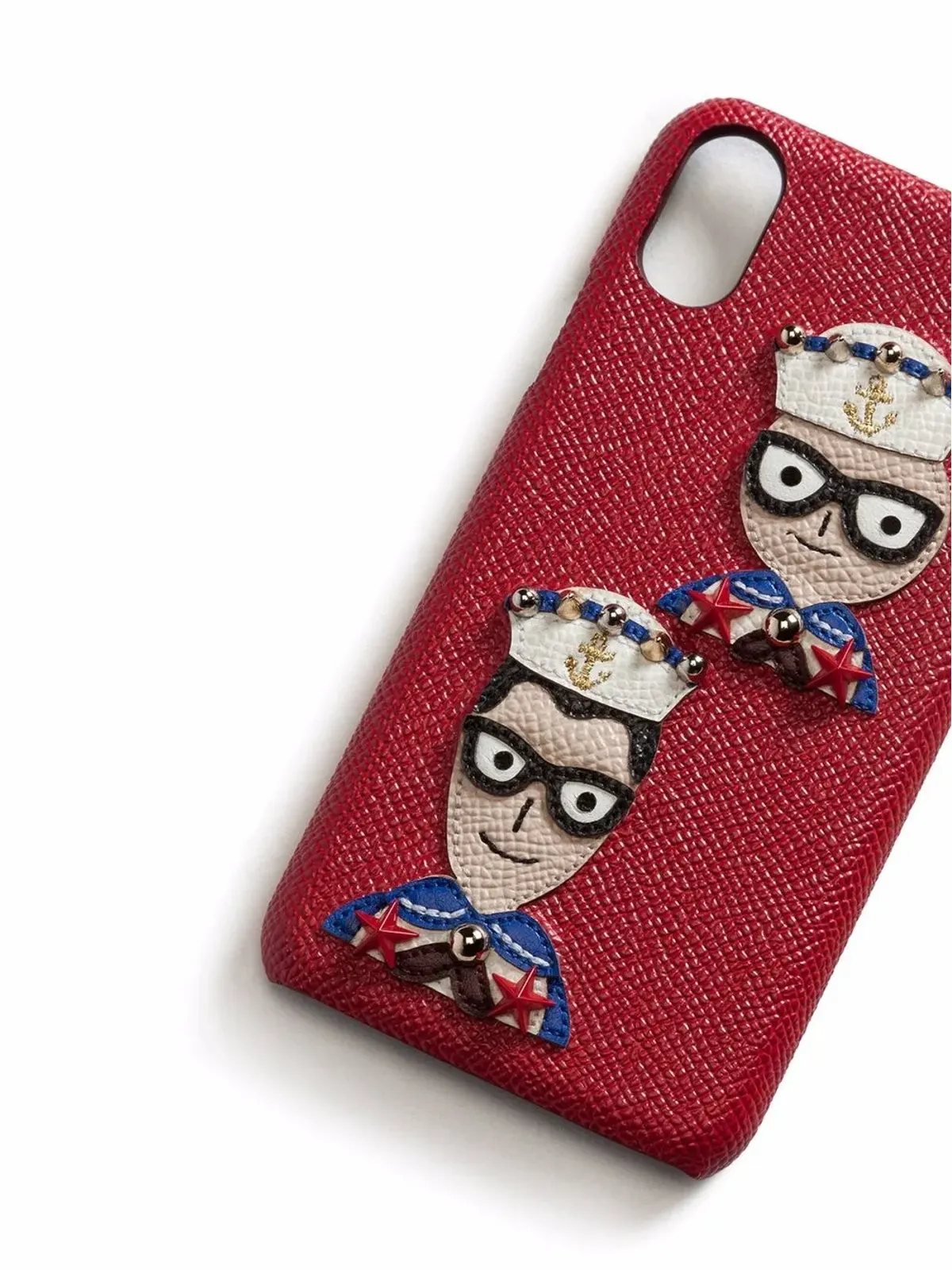 Dolce & Gabbana アップリケ付きレザー iPhone X ケース - 画像3
