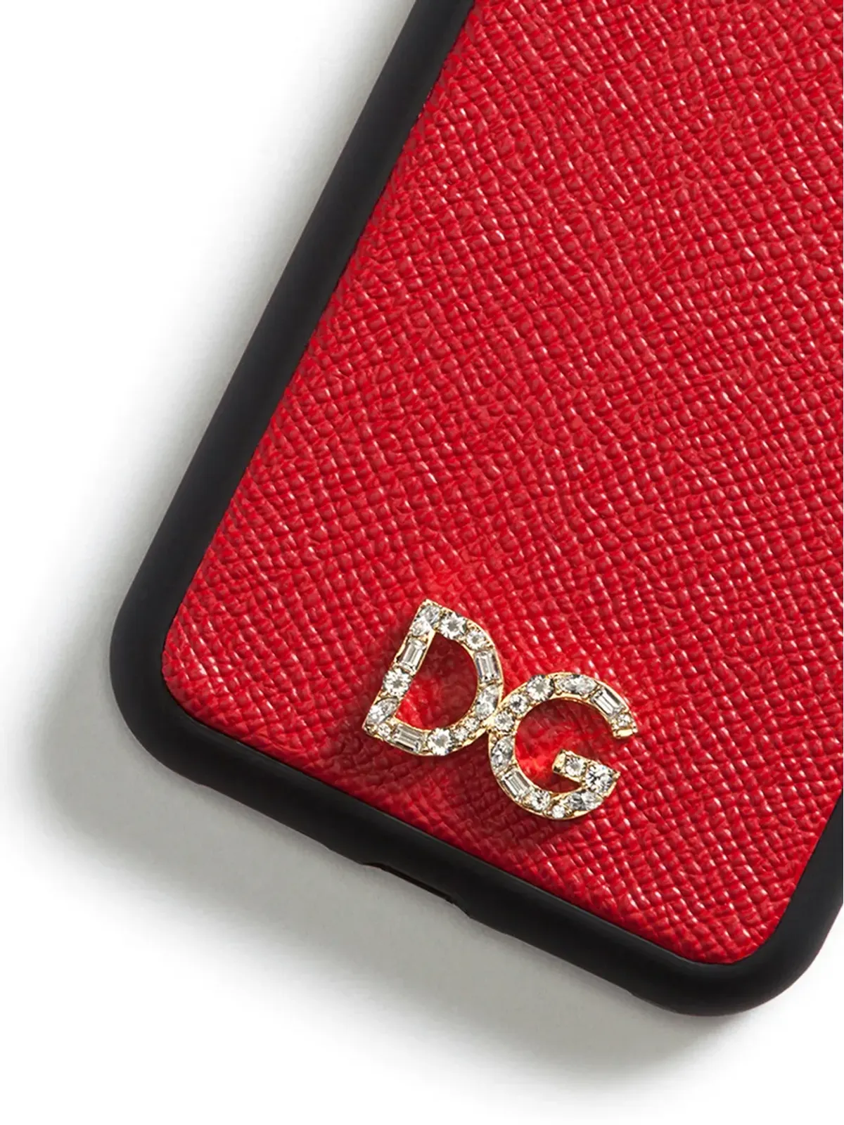 Dolce & Gabbana ツートーン ロゴプレート付き iPhoneケース レッド - 画像3