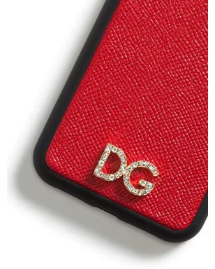 Dolce & Gabbana ツートーン ロゴプレート付き iPhoneケース レッド - サムネイル3