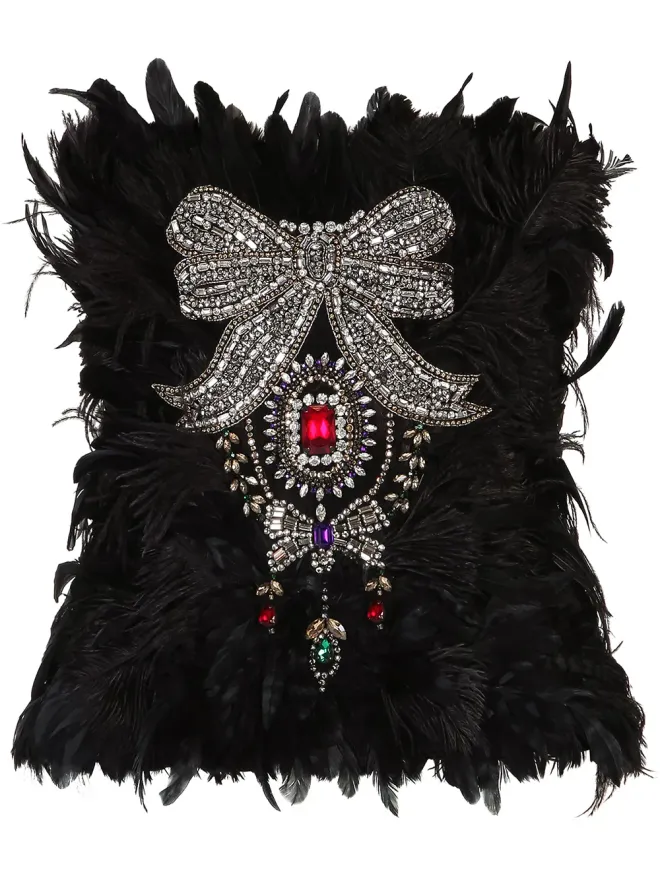 Dolce & Gabbana Dolce & Gabbana エンベリッシュド ストラップレス・ビスチェ - ブラックの商品画像