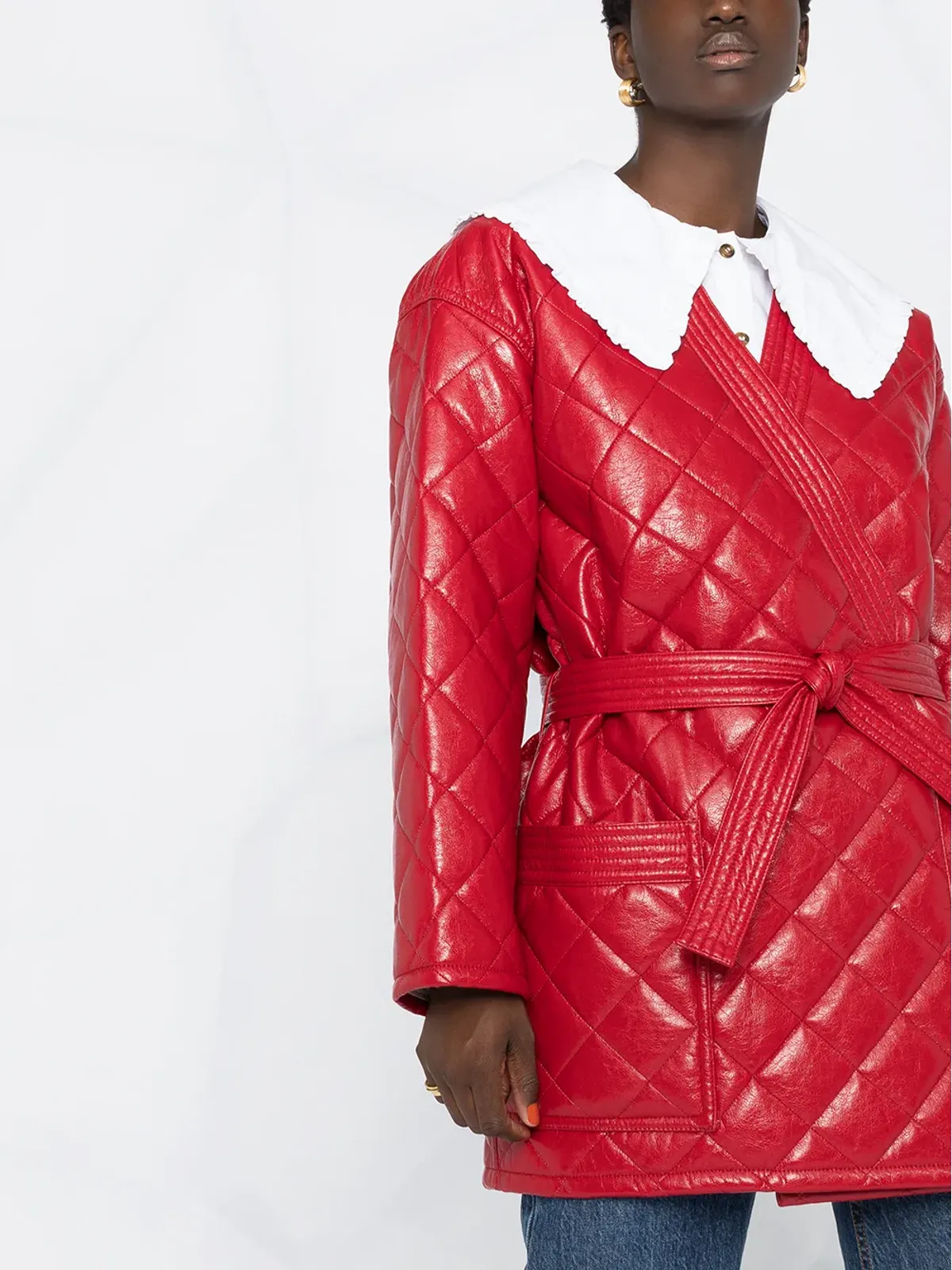 Philosophy Di Lorenzo Serafini キルテッドフロントタイコート - 画像5