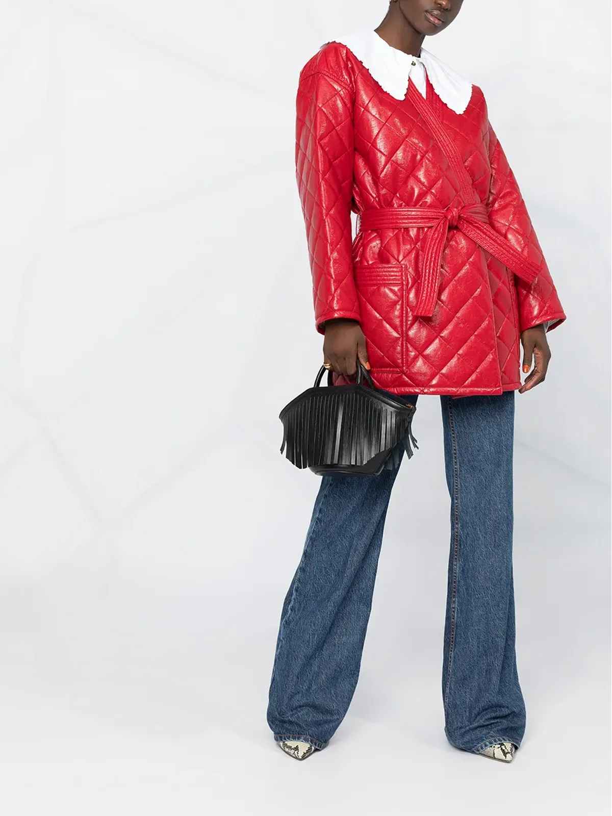 Philosophy Di Lorenzo Serafini キルテッドフロントタイコート - 画像2