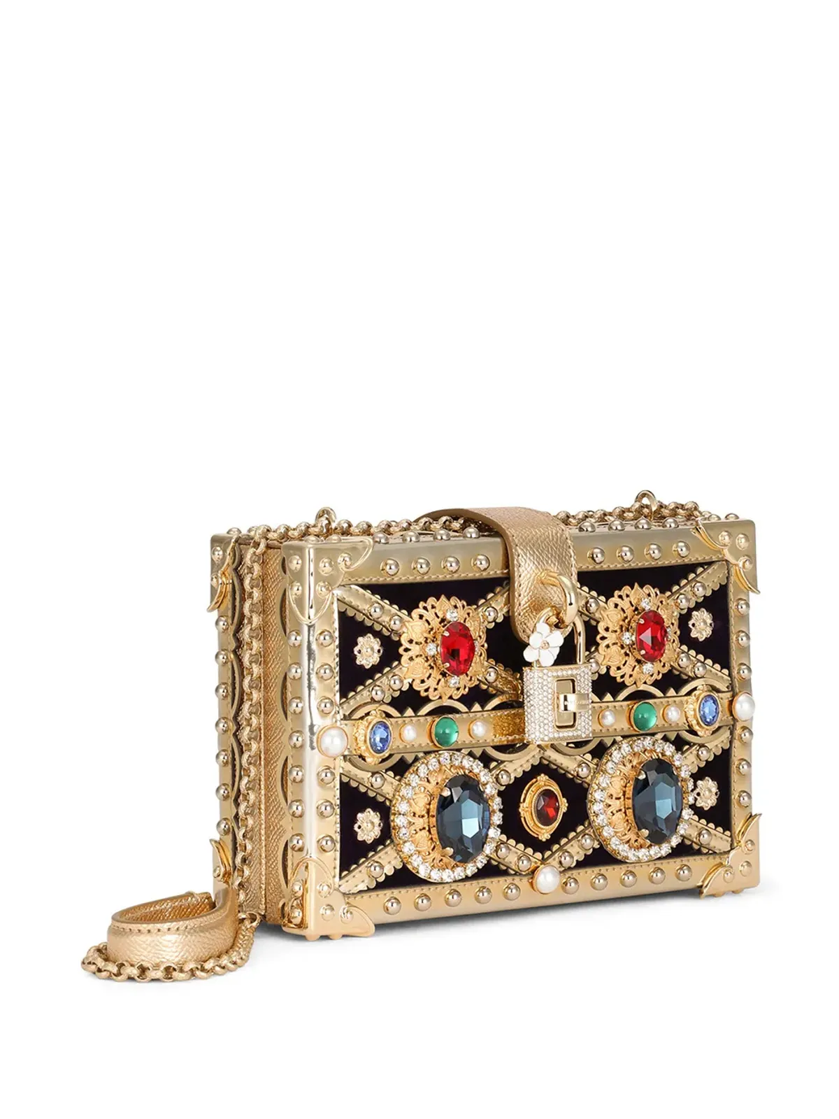 Dolce & Gabbana ドルチェ ボックス ビジュー ミニバッグ - 画像3