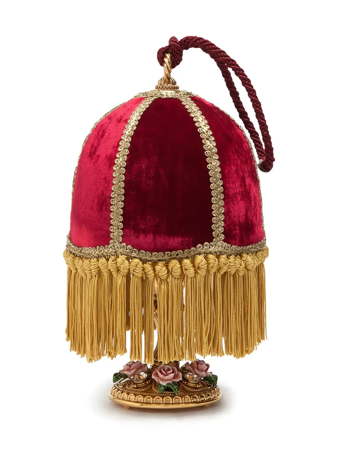 Dolce & Gabbana ベルベット風タッセル付きクラッチバッグ - レッド - 画像2