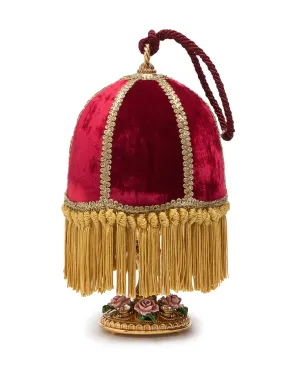 Dolce & Gabbana ベルベット風タッセル付きクラッチバッグ - レッド - サムネイル2