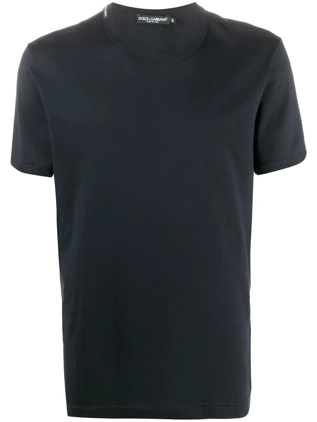 Dolce & Gabbana ロゴラベル Vネック Tシャツ - 画像1