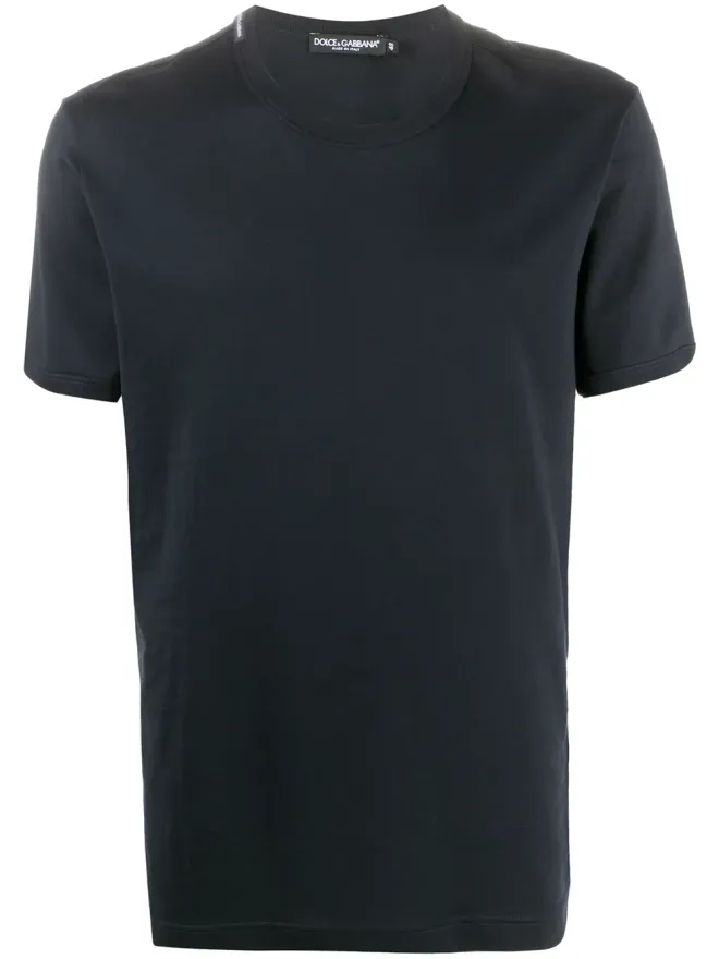 Dolce & Gabbana Dolce & Gabbana ロゴラベル Vネック Tシャツの商品画像