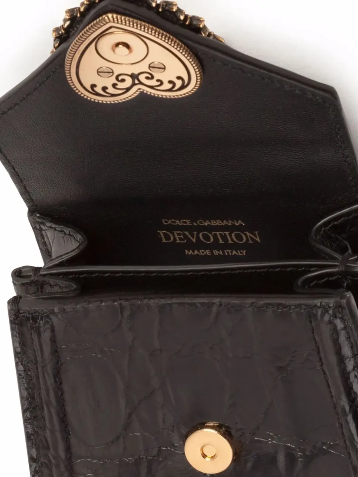 Dolce & Gabbana マイクロ Devotion トップハンドルバッグ - 画像4