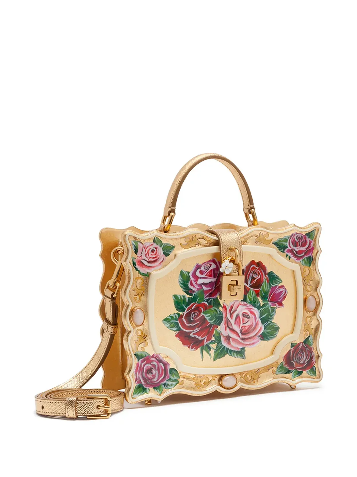 Dolce & Gabbana ドルチェボックス 手描きトップハンドルバッグ - 画像3