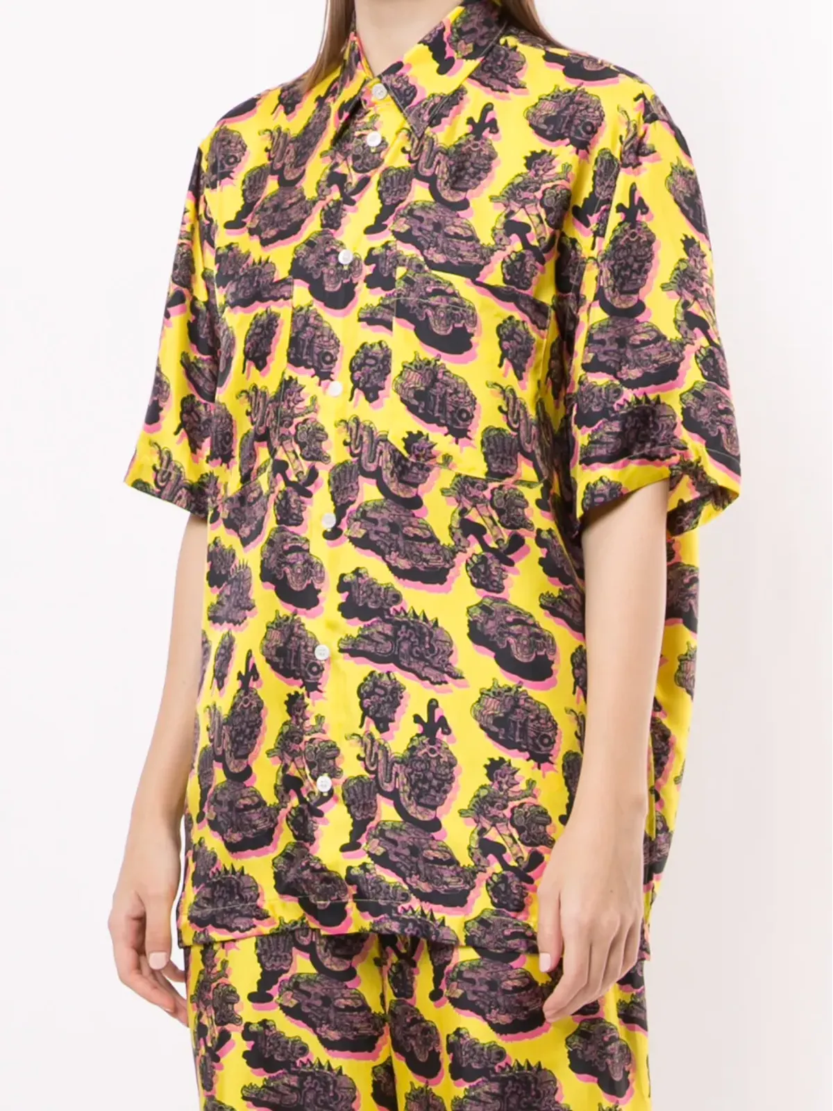 Stella McCartney リッキー・シルクシャツ - 画像3