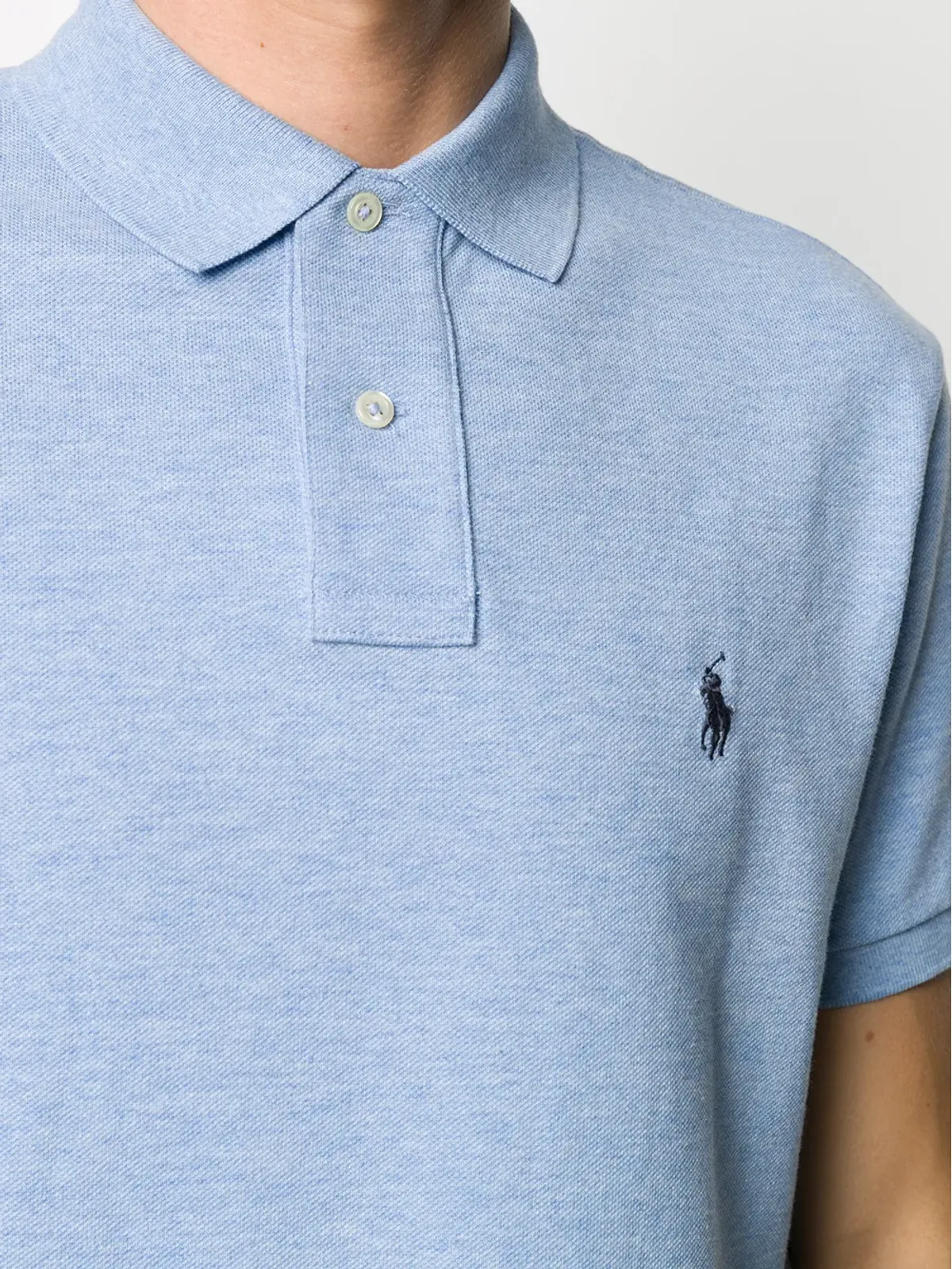Polo Ralph Lauren ブルー刺繍モチーフ ポロシャツ - 画像5