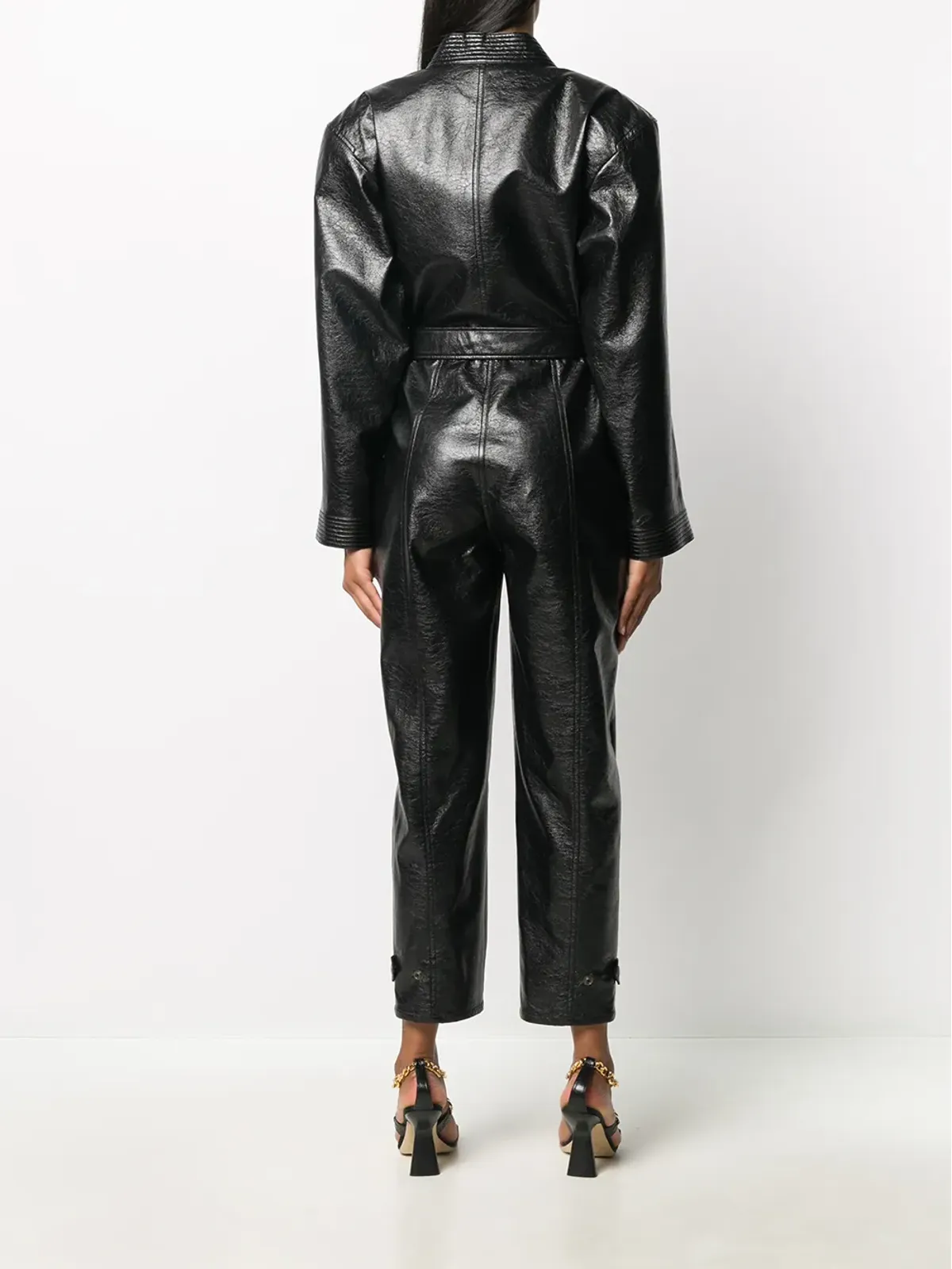 Philosophy Di Lorenzo Serafini レザー風ベルト付きジャンプスーツ - 画像4