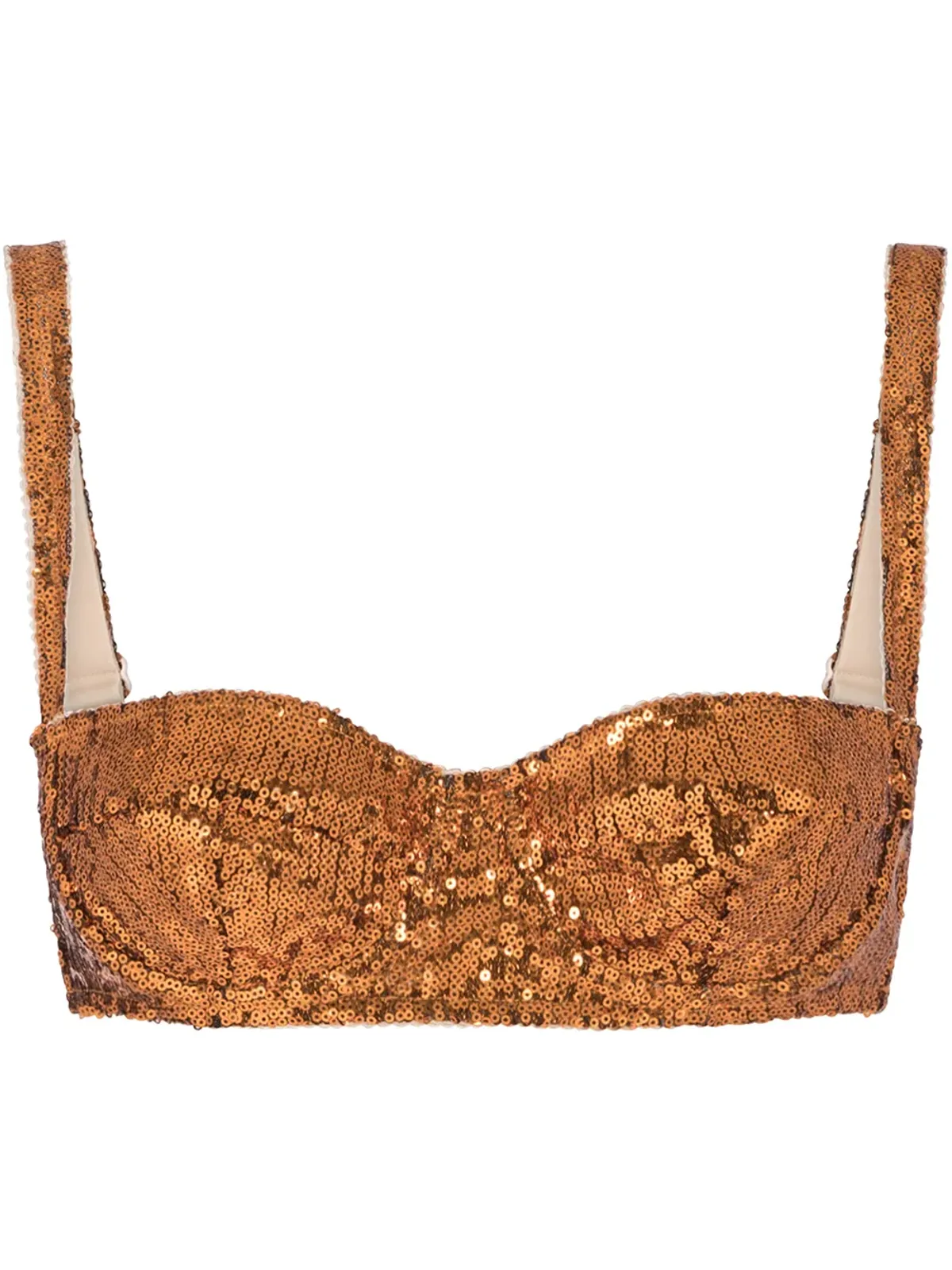 Dolce & Gabbana スパンコール付きバルコニーブラ - 画像1