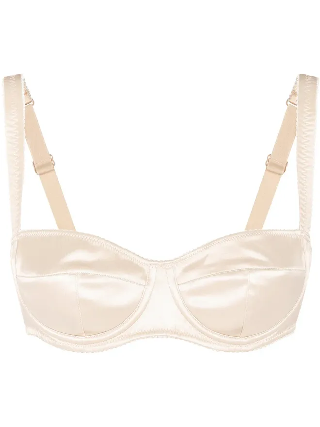 Dolce & Gabbana Dolce & Gabbana サテン バルコネット ブラ - ニュートラルカラーの商品画像