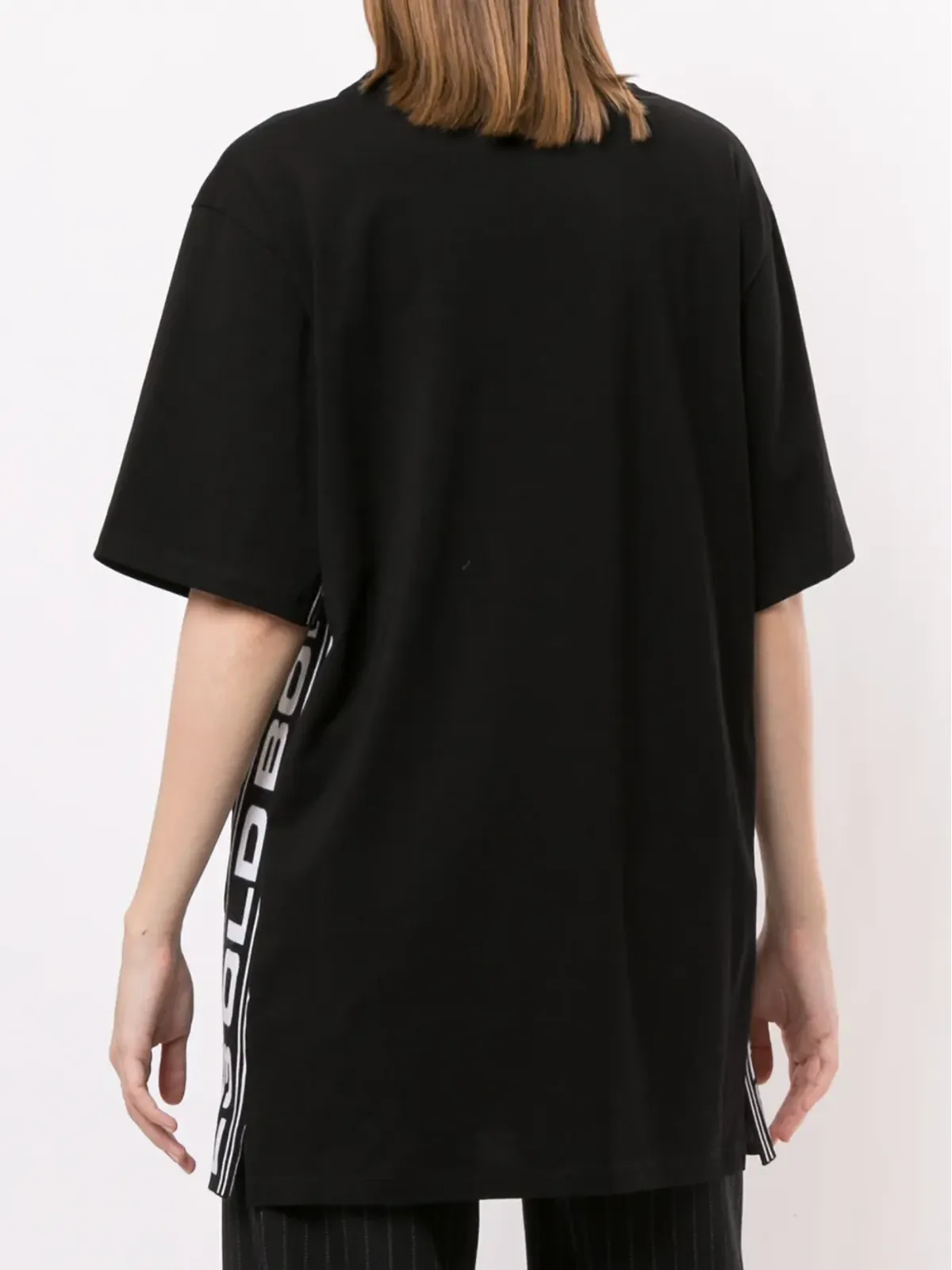 Stella McCartney ロゴストライプ オーバーサイズ Tシャツ - 画像4