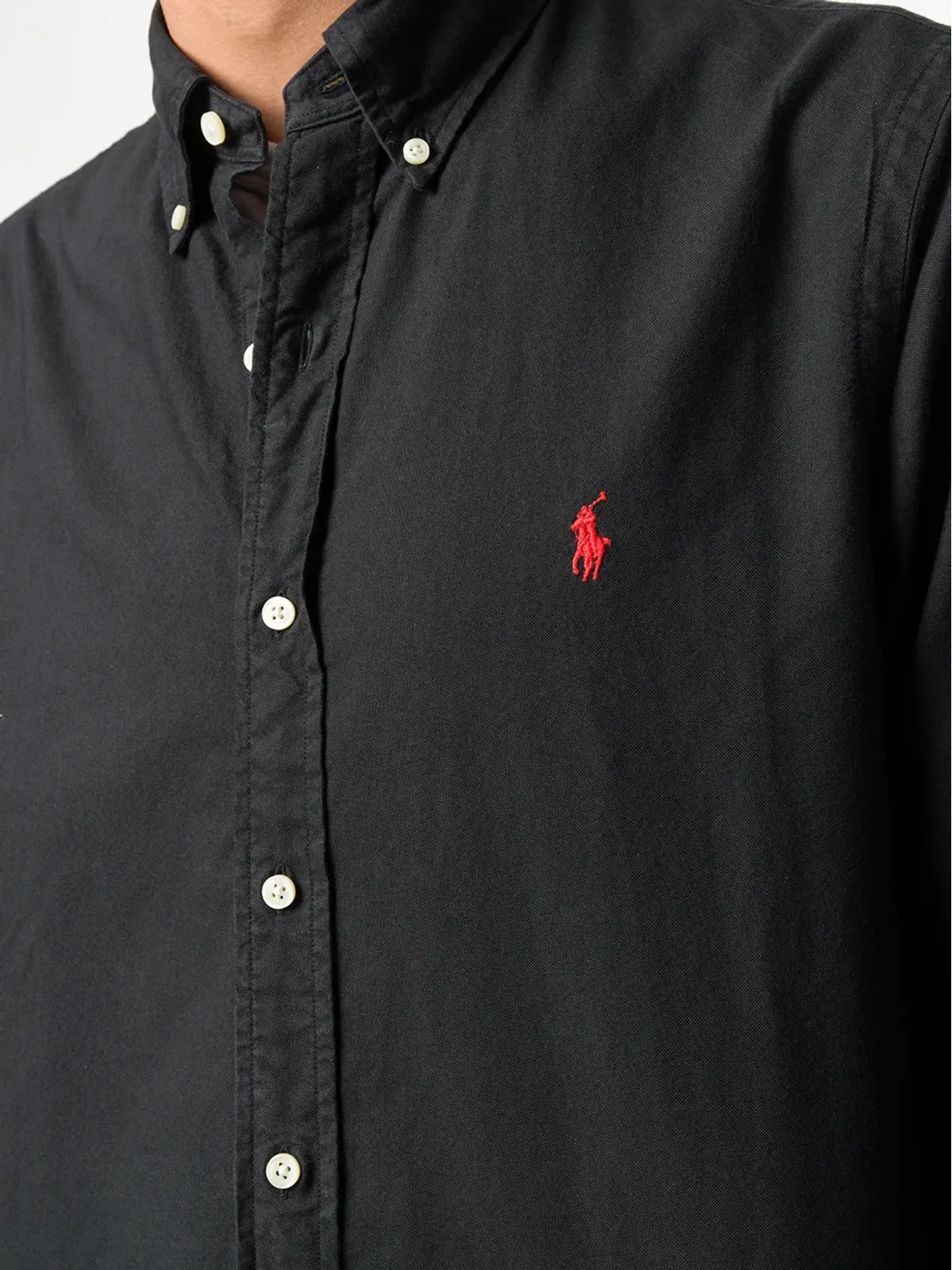Polo Ralph Lauren 無地の長袖シャツ - ブラック - 画像5