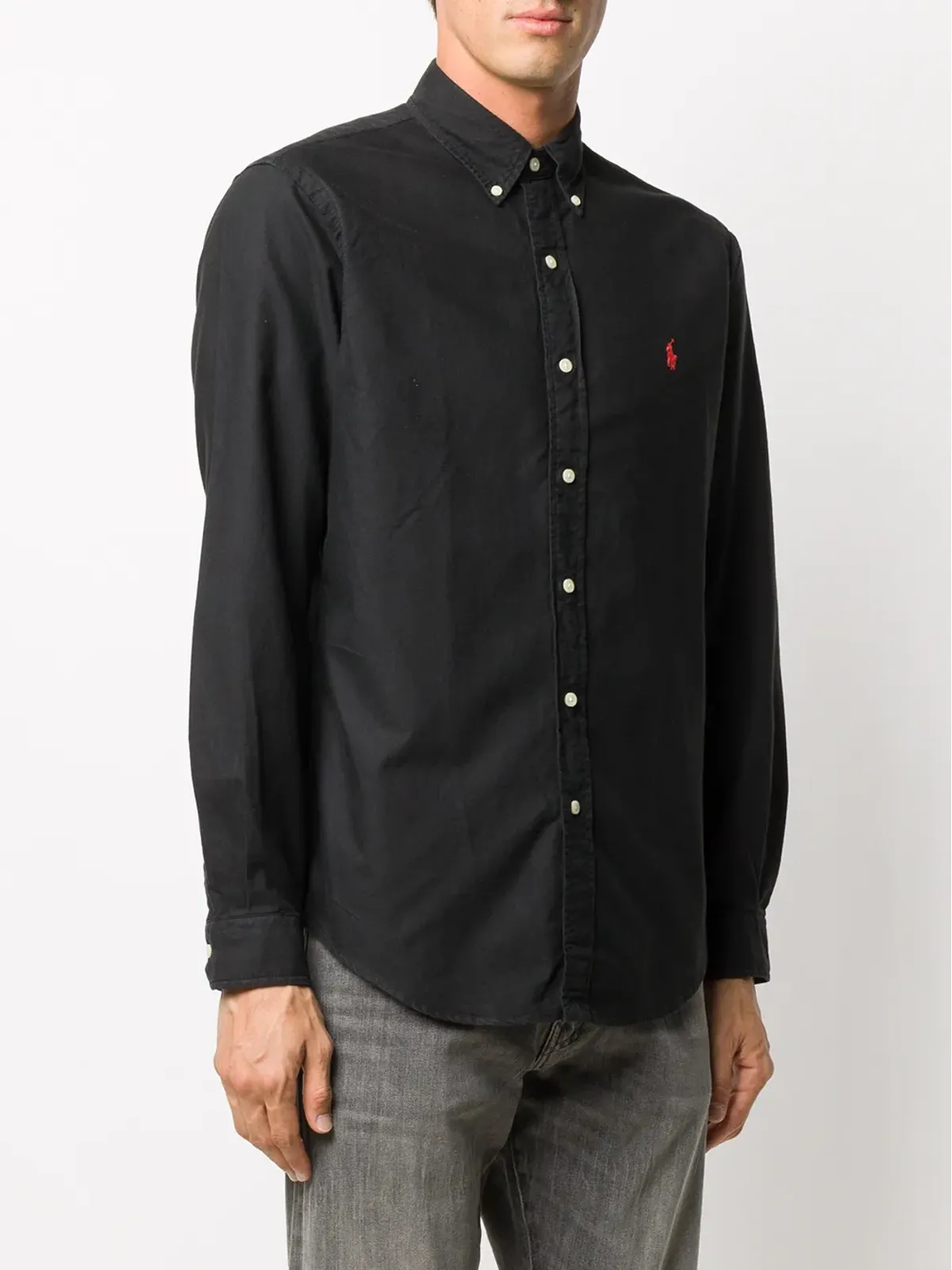 Polo Ralph Lauren 無地の長袖シャツ - ブラック - 画像3