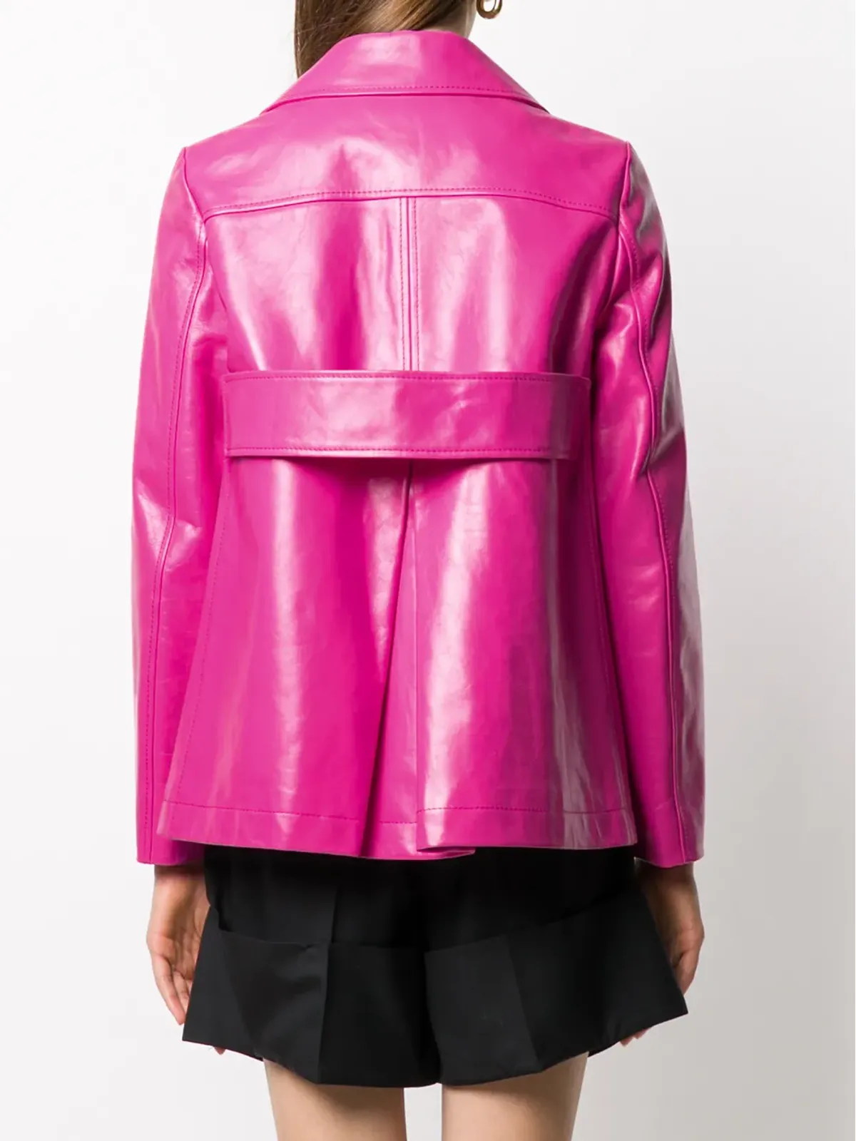 Valentino Garavani ダブルブレスト レザージャケット - 画像4