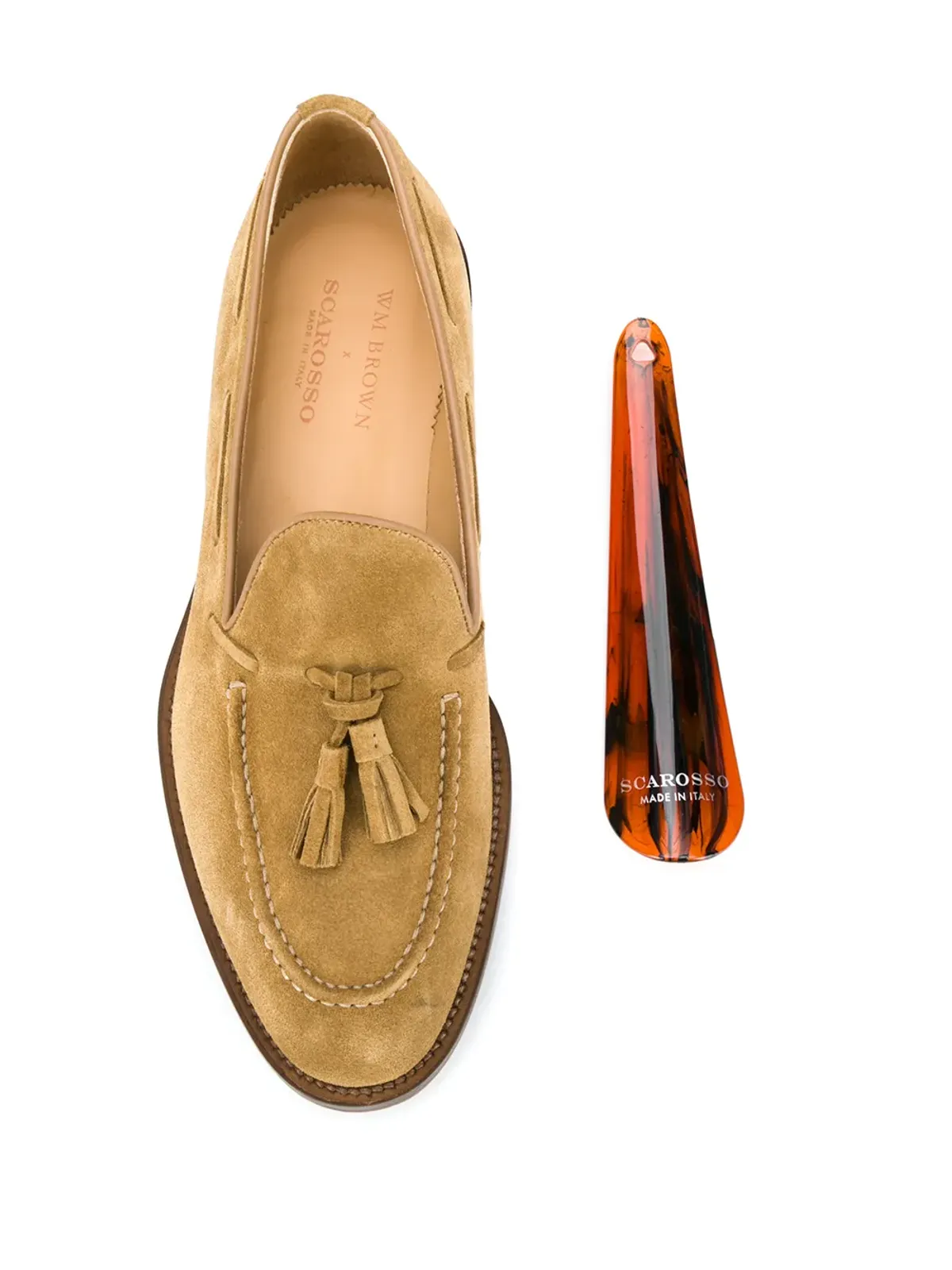 Scarosso × WM Brown William スエード ローファー - 画像4